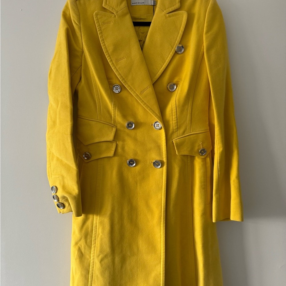 Karen Millen Vibrant Yellow Coat
